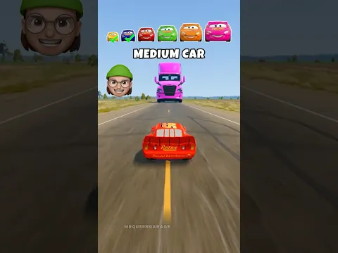 Big & Small McQueen vs Biggest Truck
