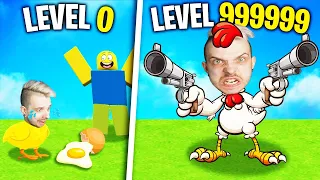 Jestem NAJMOCNIEJSZYM KURCZAKIEM NA ŚWIECIE w ROBLOX - Chicken Life 🐥