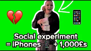 Social experiment = iPhones📱 + 1,000£s