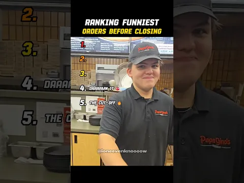 Ranking Funniest Orders Before Closing 😭 (Part 4) #ranking #memes #funny #tiktok