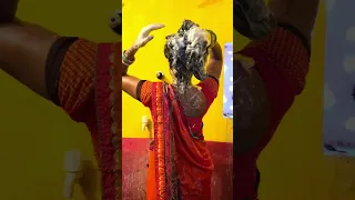 washing hair || hair wash || hair || long hair washing || Hair wash || Hair washing