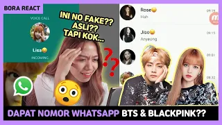 DAPAT NOMOR WHATSAPP BLACKPINK & BTS?! wkwkwkwkwkwkwk || Bora React