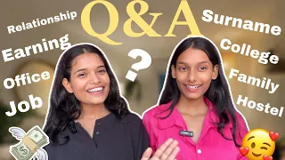 Q&A | Answering All Of Your Questions Related To Us | Office, College, Earnings And Family✨🎀