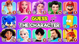 Guess the Movie Characters by the Song and Voice 🎤