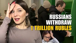 BANKING PANIC IN RUSSIA: RUSSIANS WITHDRAW 1 TRILLION RUBLES  Vlog 1193: War in Ukraine