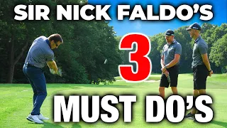 Sir Nick Faldo's 3 MUST DO'S With Your Irons | ME AND MY GOLF