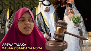 Ndoa Yavunjika Masaa Mawili Baada Ya Kufungwa