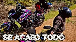Se acabó todo… ¡Tuvimos que dejar la moto abandonada en el cerro! 😢