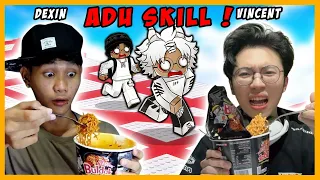 AKU DI TANTANG @dexin12  ADU SKILL LASER !! SETIAP MATI MAKAN SAMYANG!! 🌶️🔥 - ROBLOX INDONESIA