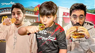 اكلنا من عشرين مطعم مع اعضاء باور !