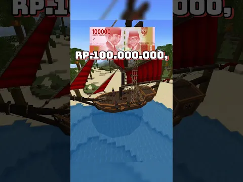 Beli Kapal Rp.1000 VS RP 100 Juta VS Rp 1 MILIAR di MINECRAFT 💸⛵