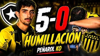 BOTAFOGO 5 PEÑAROL 0- REACCIÒN DE HINCHAS DE PEÑAROL- CON PEÑAROL HASTA EL FINAL!