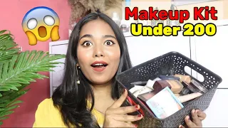 Beginners MAKEUP KIT Under 200😱 including Makeup Brushes | Browny Priya