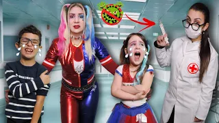 A FILHA DA ARLEQUINA, TOMOU A VACINA CONTRA O COVID E FOI SURPREENDENTE A REAÇÃO DELA!
