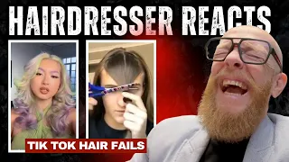 Hairdresser reacts to TikTok Hair Fails
