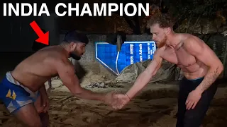 Me Vs India's Mud Wrestling Champion