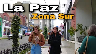 【4K】Zona Sur 𝐋𝐚 𝐏𝐚𝐳 𝐁𝐨𝐥𝐢𝐯𝐢𝐚 | Walking Tour 🇧🇴