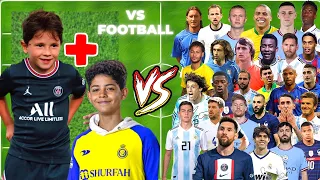 Ronaldo JR & Mateo Messi vs 50 Football Legends 😁🔥(Ronaldo JR & Mateo Messi vs Football)