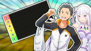 MY RE:ZERO TIER LIST WILL MAKE FANS FURIOUS