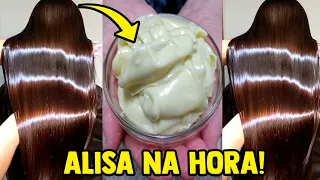 APRENDI NO SALÃO FAMOSO! LISO EFEITO CHAPINHA SEM QUÍMICA - FICA MUITO LISO!