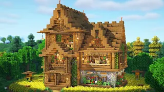 How to Build an Ultimate Survival House + Interior in Minecraft • Tutorial