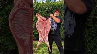 whole goat marinated with naturalingredientsand spicesthencookedto perfection#trending#viral#shorts