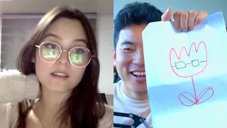 미술전공한 도도한 라틴녀 그림으로 웃기기