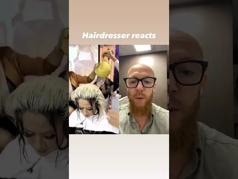 Hairdresser reacts to an amazing highlights transformation #hair