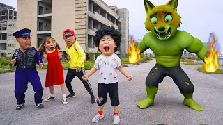 Baby Miss T and Nick, Doll Squid Game VS Spicy Bread Challenge! Scary Teacher 3D Live Action Cartoon