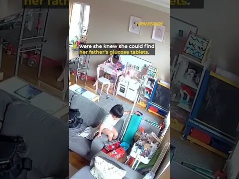 Tiny hero knows exactly what to do with unresponsive dad 🥹