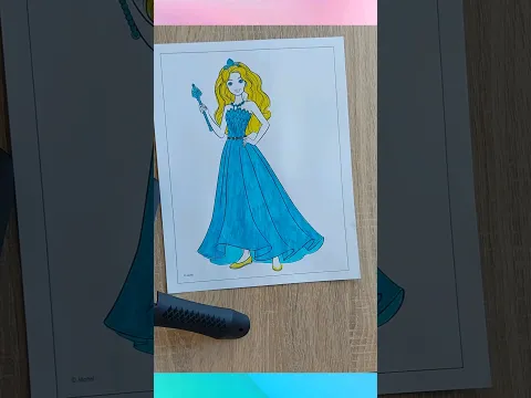 Barbie 👗 #barbie #barbiegirl #coloring