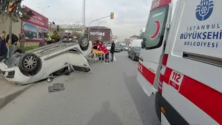 OLAY YERİNE KOŞARAK GİTTİK! SYMBOL VE PASSAT HAVADA UÇTU!