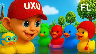 UxU Filipino｜Limang munting bibe 🦆 (Five Little Ducks – Awiting Pangkulay at Pagbilang)