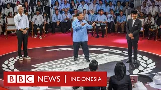 Sejumlah momen menarik debat capres: "Sori ya" hingga "Lelah jadi oposisi" - BBC News Indonesia