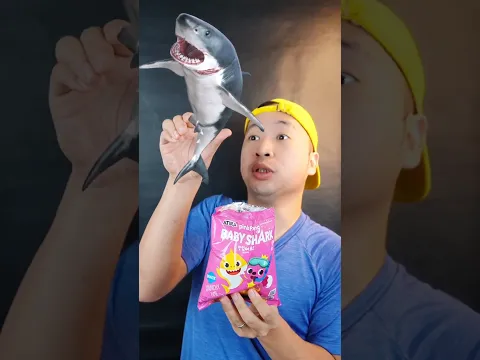 Snack Baby Shark🦈 #asmr #mukbang #makansesuaiemoji #babyshark #pinkfong #mommyshark #daddyshark