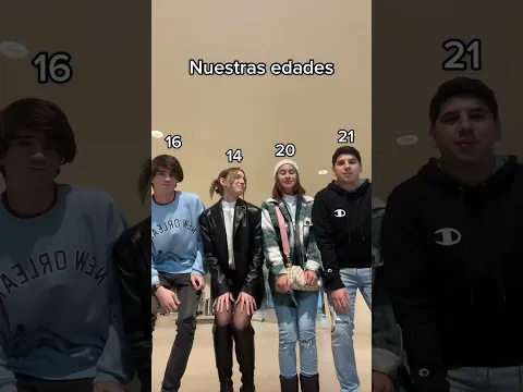 Comenten nuestras edades de ahora