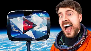 Envié el BOTÓN DE PLAY de 100 MILLONES de MRBEAST al ESPACIO