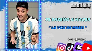 Te enseño a hacer " LA VOZ DE MESSI" 🔥 #messi #futbol #tutorial