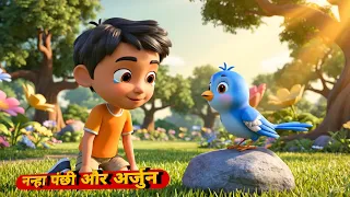 नीलू पंछी और अर्जुन की कहानी 3D ANIMATION HINDI KAHANI