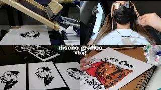 una semana conmigo en la universidad,  estudiando diseño gráfico (solo la parte divertida btw)