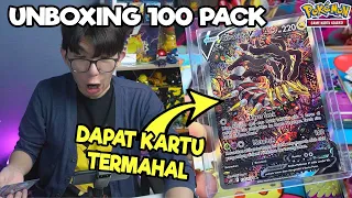 AKU DAPAT KARTU GIRATINA TERMAHAL DARI 100 PACK NERAKA SIRNA - Unboxing Kartu Pokemon