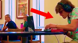 Awkward Nerd In The Library Prank!