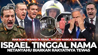 Warga Israel Ketakutan 1.000 Rudal Iran Meledak Di mana-mana, "Netanyahu Pengecut Hanya Bersembunyi"