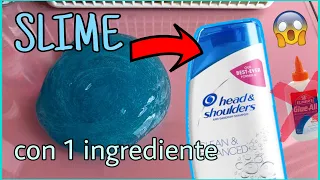 HAZ SLIME CON 1 INGREDIENTE 💦 Probando recetas SIN BORAX
