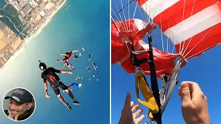 This man's skydive went wrong  😱