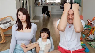 가족 전부 확진..그런데 일본인아내와 아기의 증상이 이상해요..자가격리vlog