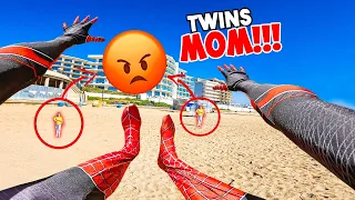 TOP BEST 100 SPIDER-MAN ESCAPING ANGRY SPIDER-MOM! (WORLDWIDE Best Compilation By @GrishaGaraz )