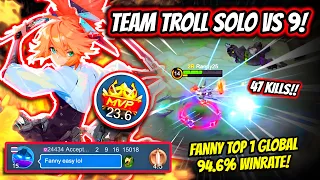¡LA MAYOR CARREADA DE TODA LA HISTORIA! FANNY TOP 1 GLOBAL 94.6% WINRATE! | MOBILE LEGENDS