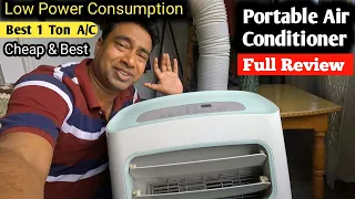 Cheap & Best 1 TON Portable Air Conditioner A/C | Low Power, Cooling test, Price - Full Review 2024