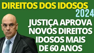TEM MAIS DE 60 ANOS?? ENTÃO TEM DIREITO A RECEBER ESSES 10 BENEFÍCIOS! ESTATUTO DOS IDOSOS 2024!